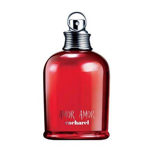 بطری عطر کاشارل امور امور زنانه ادو تویلت، شیشه قرمز کروی شکل، عطر زنانه میوه‌ای شیرین و جوان‌پسند